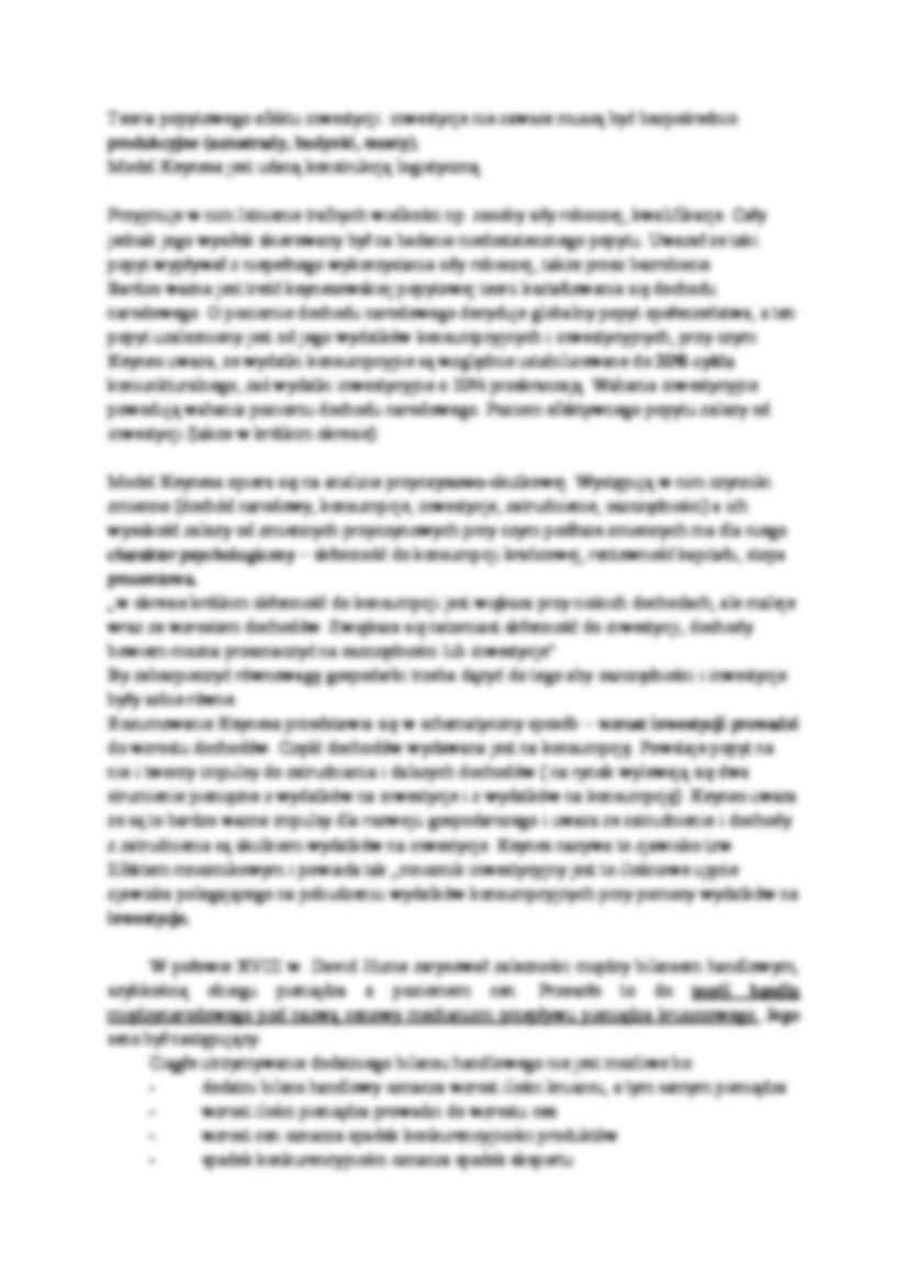 Funkcje pieniądza i model Keynesa i Dawina Huma - wykład - strona 2