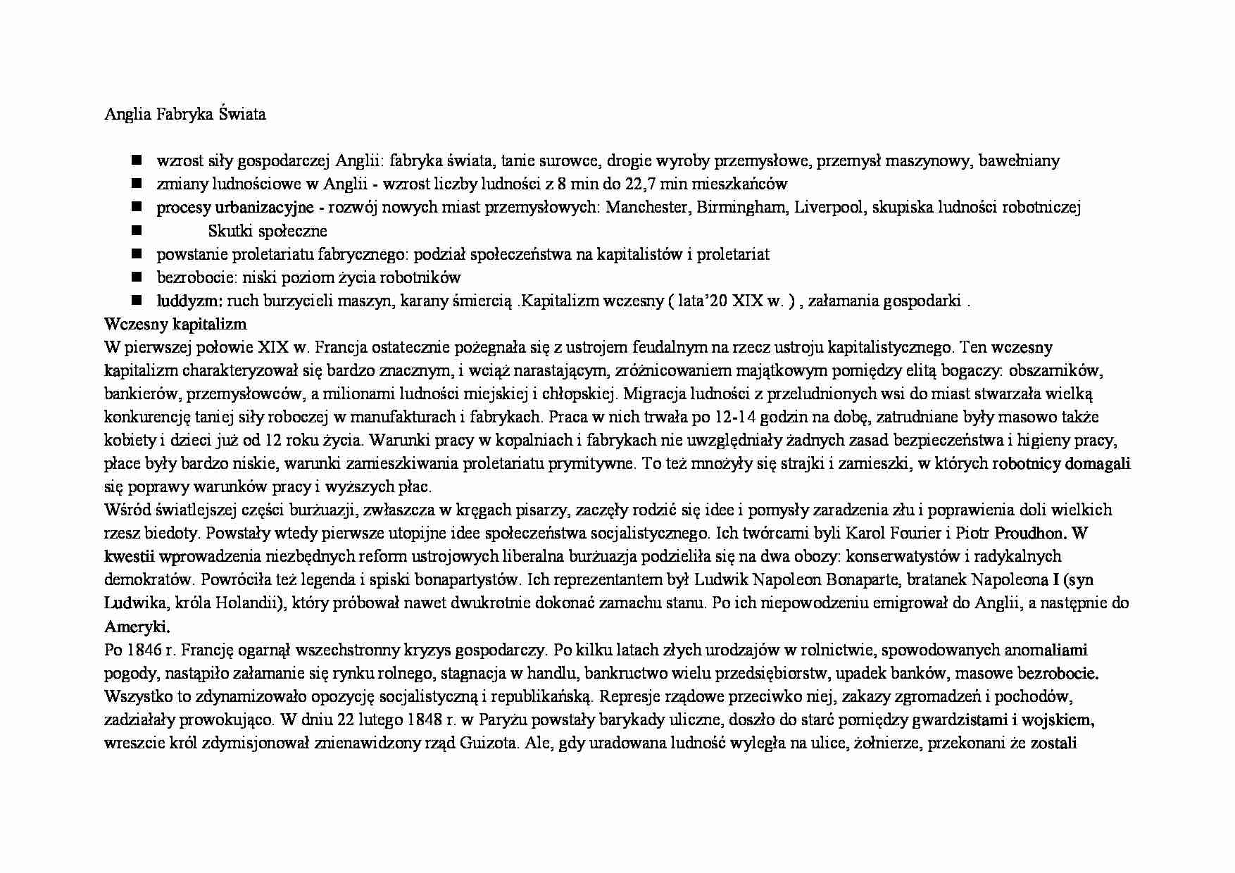 Koniunktura i Kapitalizm - wykład - strona 1