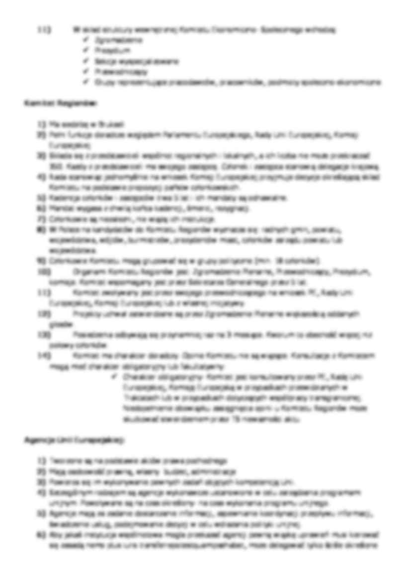 Organy doradcze i agencje UE - omówienie  - strona 2
