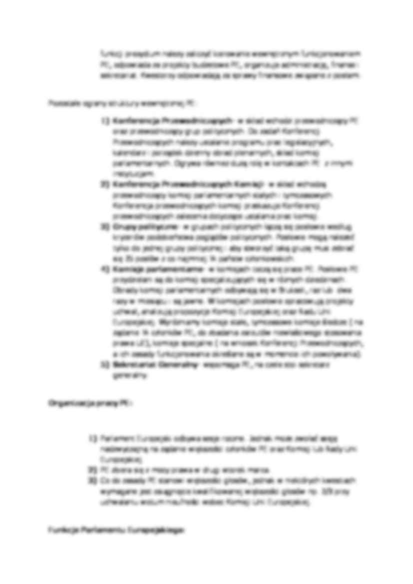 Parlament Europejski - omówienie - strona 3