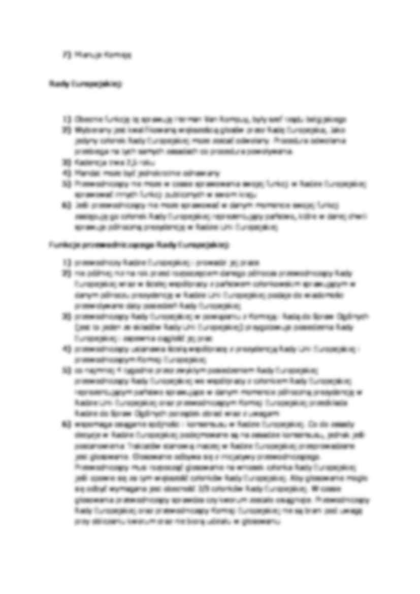 Rada Europejska - omówienie  - strona 2