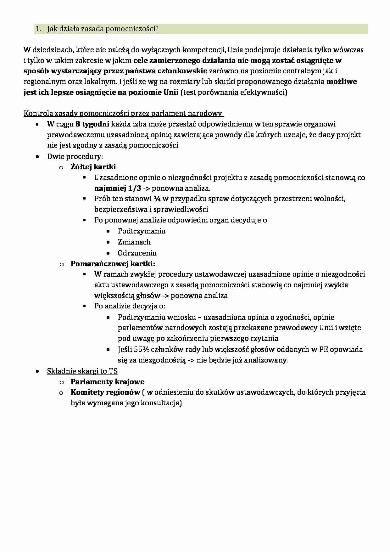 zasada pomocniczości - strona 1