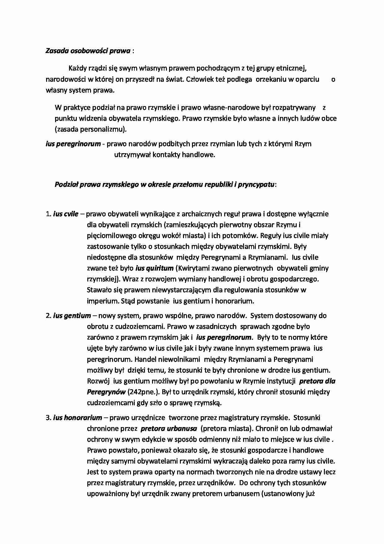 Zasada osobowości prawa - omówienie - strona 1