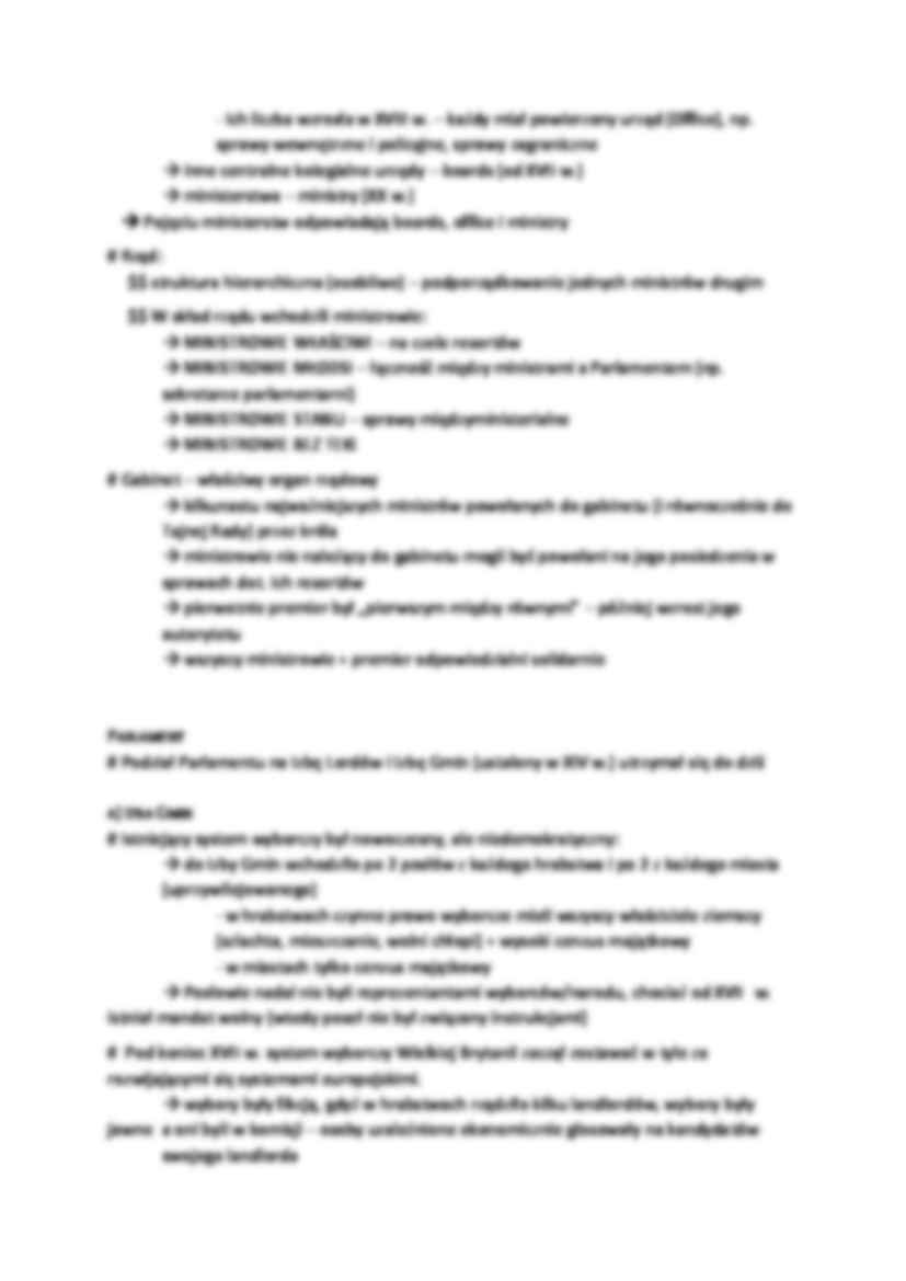 Król, rząd, parlament angielski - omówienie - strona 2