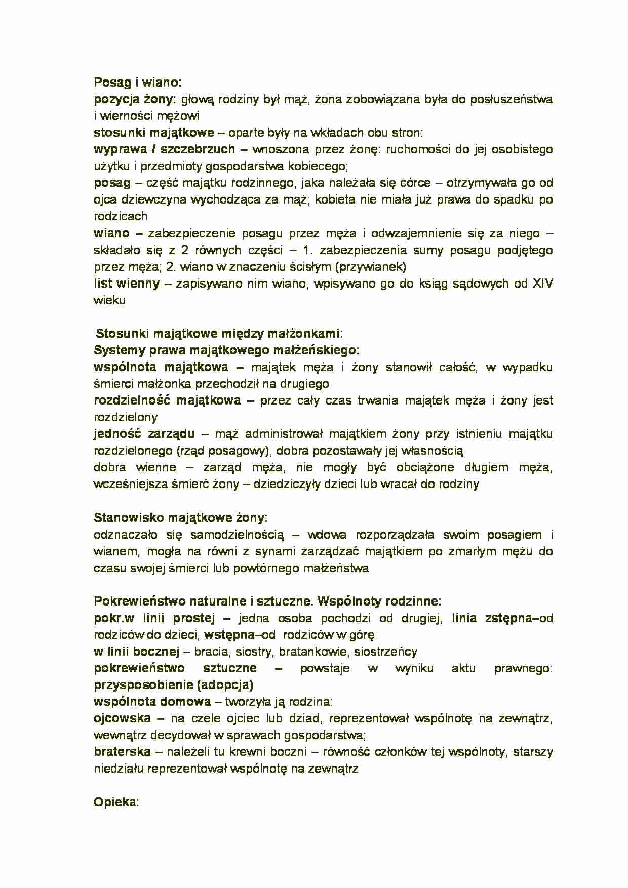 Posag i wiano - omówienie  - strona 1