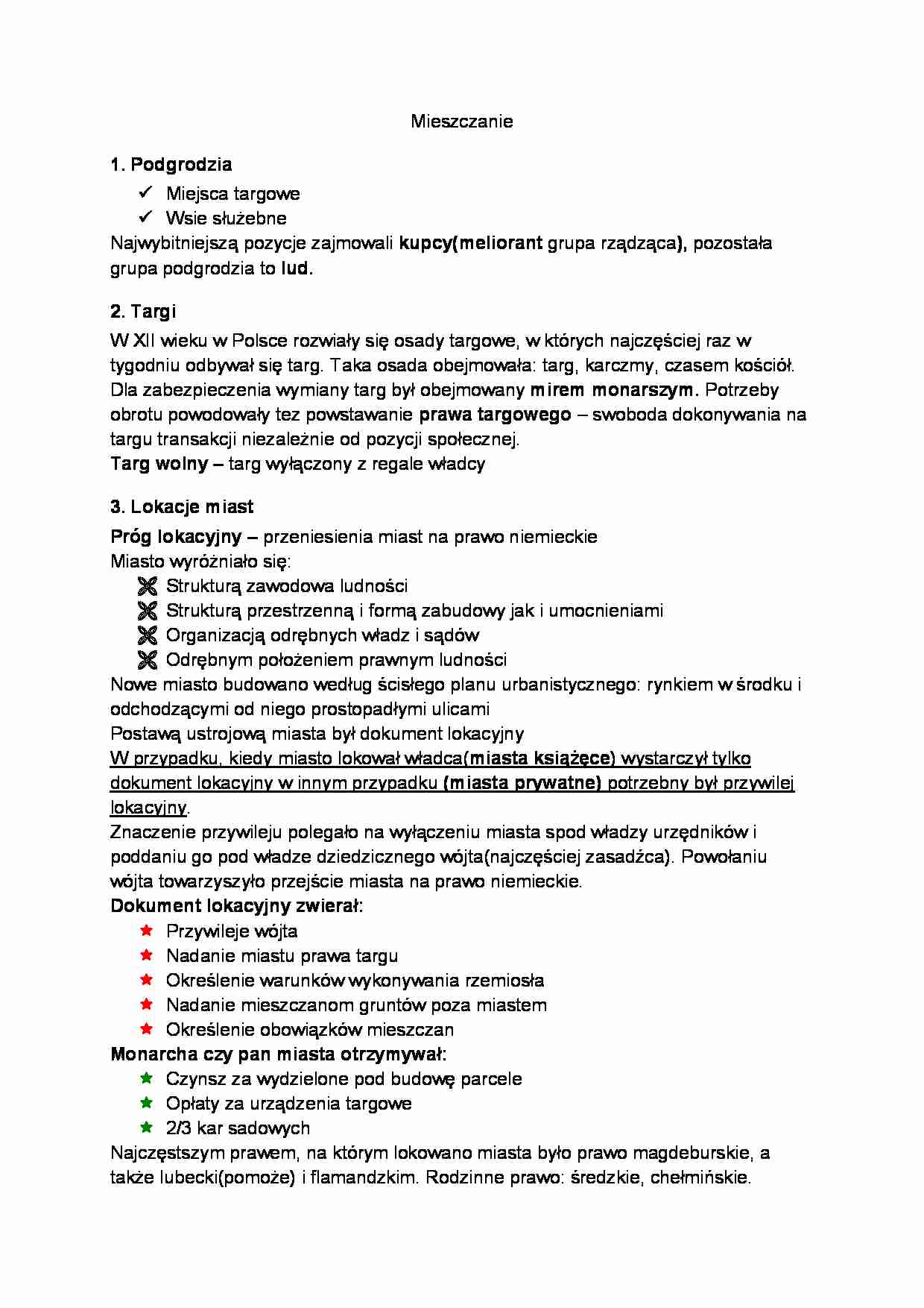 Szczegółowy opis mieszczan - strona 1
