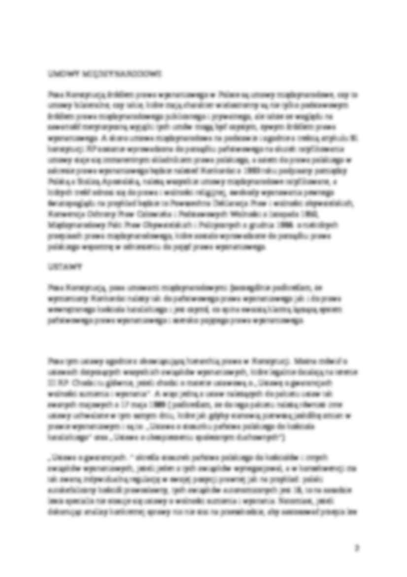 Źródła prawa wyznaniowego - omówienie  - strona 2