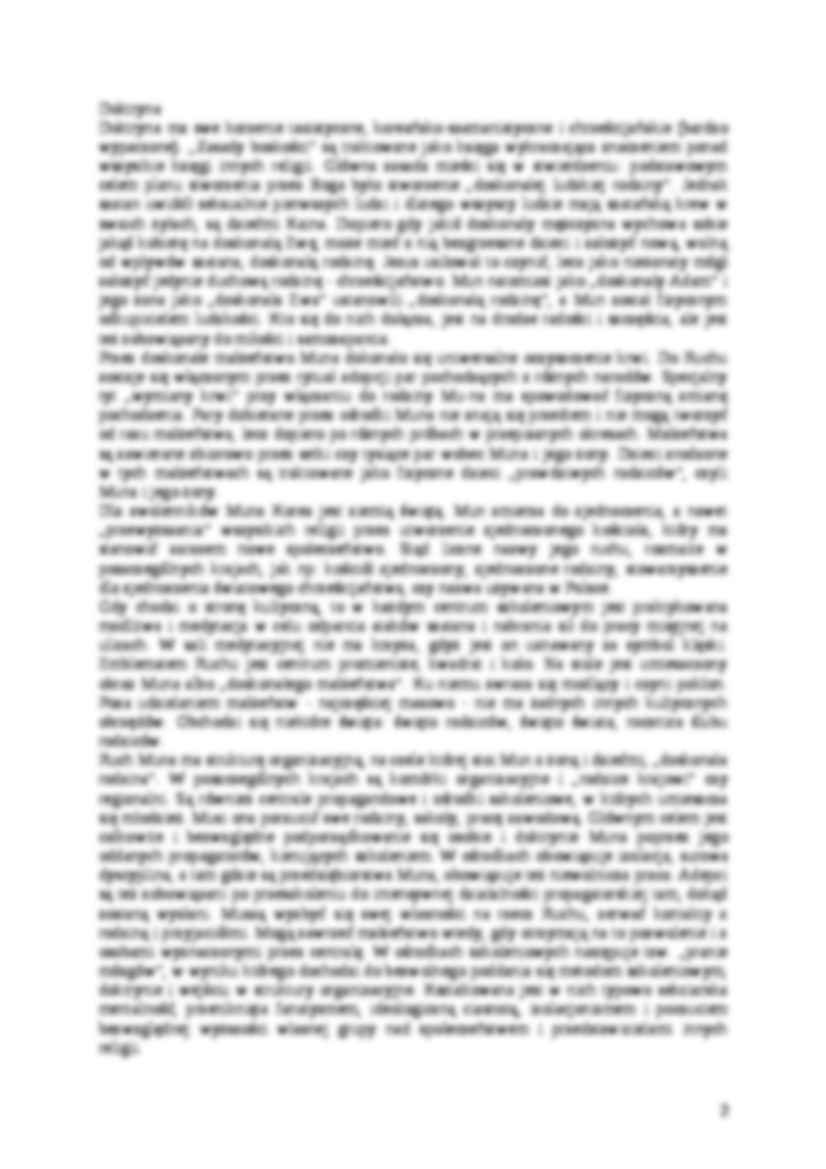 Kościół Zjednoczeniowy  - omówienie  - strona 2