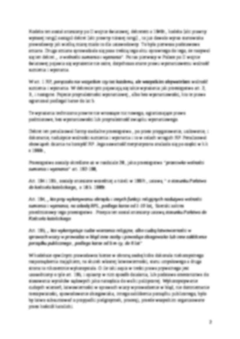 Przestępstwa przeciwko uczuciom religijnym - omówienie  - strona 2