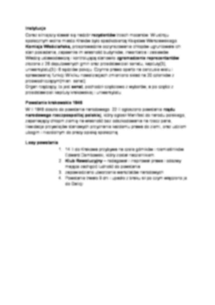 Powstanie listopadowe - omówienie  - strona 3