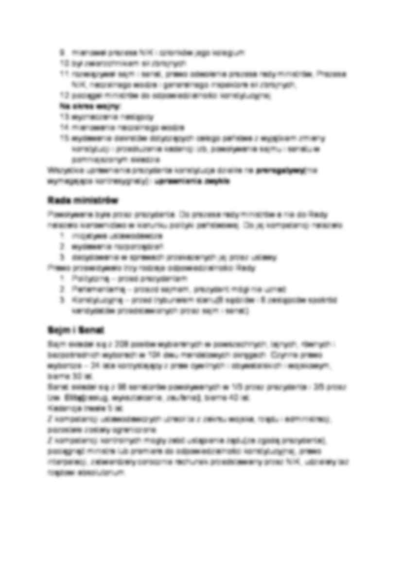 Ustrój polityczny od 1926 do 1939r. - omówienie  - strona 3