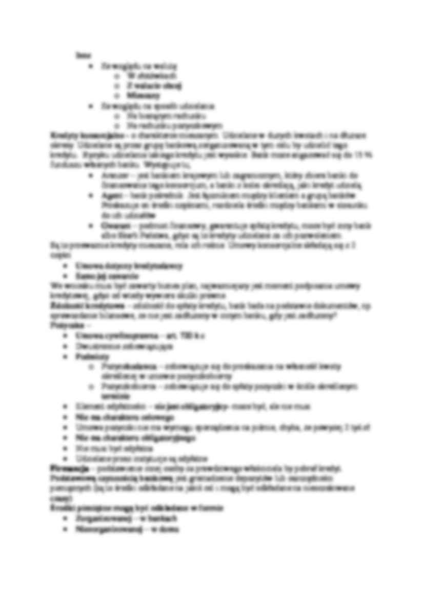 Prawo bankowe - Kredyt - strona 3