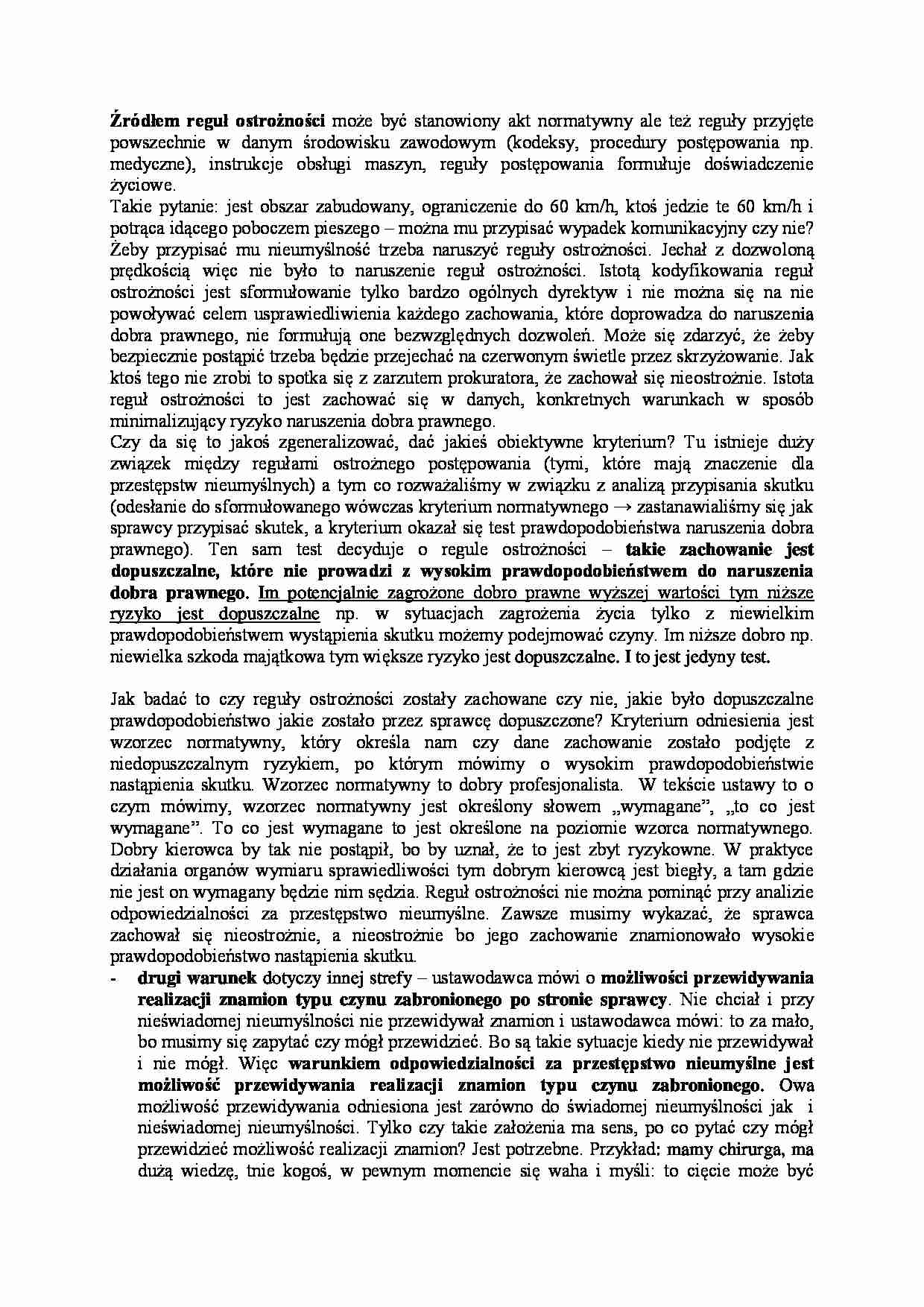 Źródła reguł ostrożności - strona 1