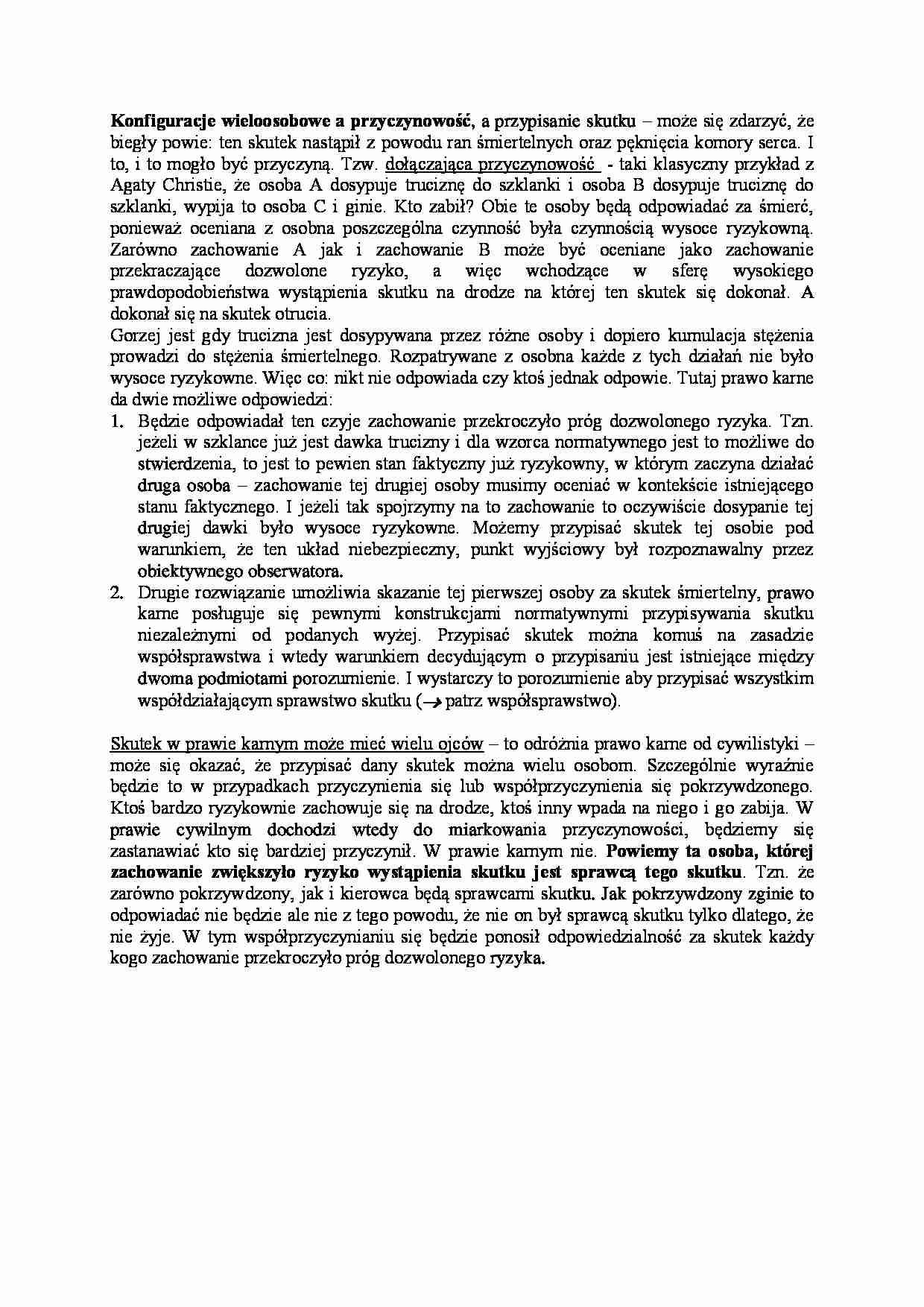 Konfiguracje wieloosobowe a przyczynowość - strona 1