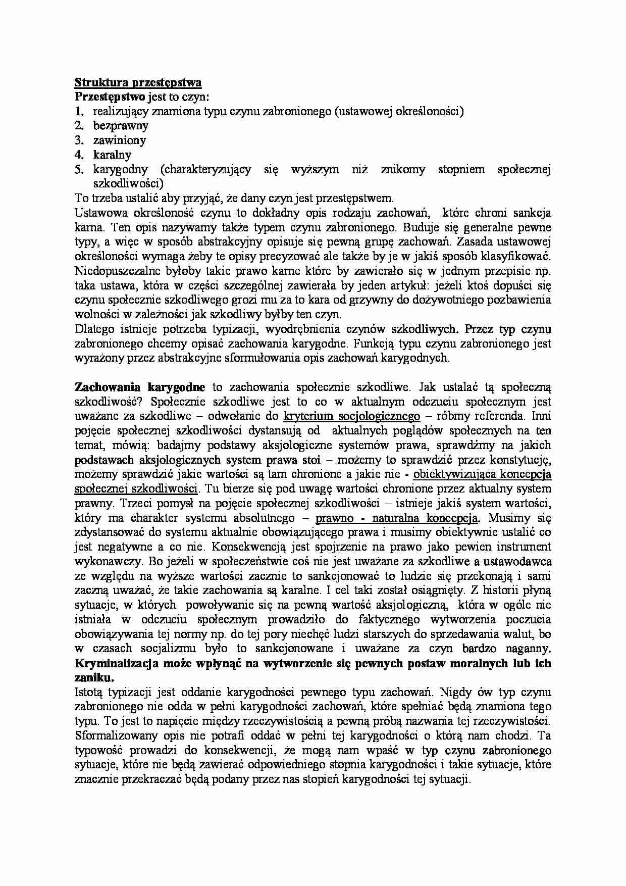 Struktura przestępstwa - strona 1