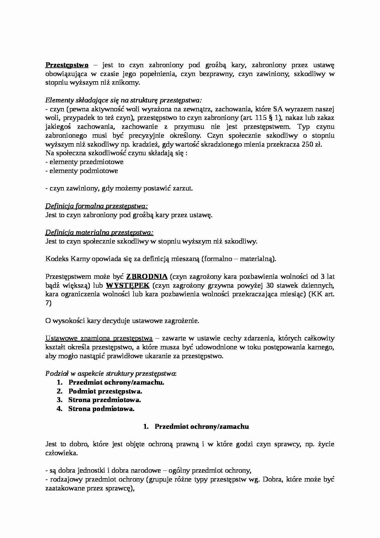 PRZESTĘPSTWO - strona 1