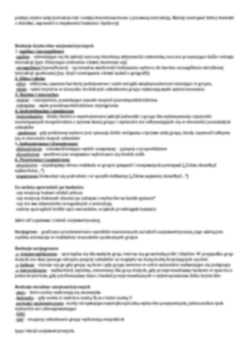 Socjometria - omówienie  - strona 2