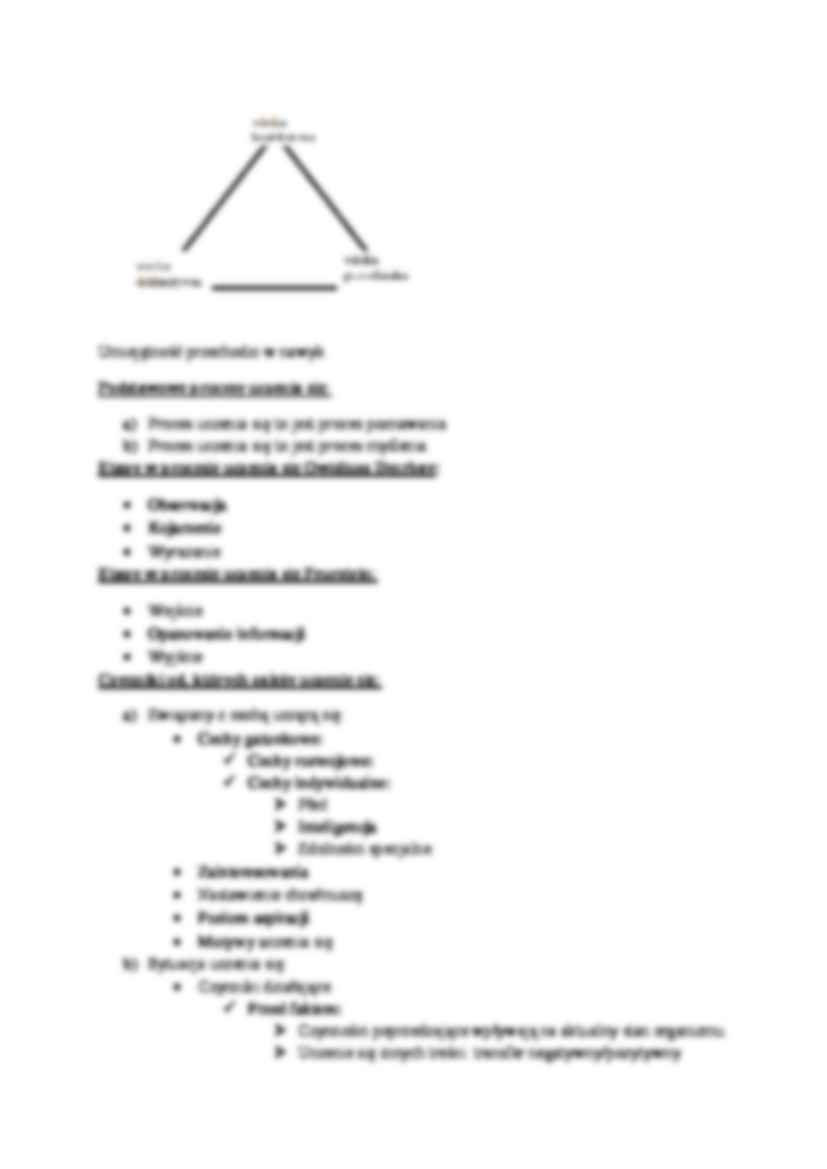 procesy uczenia się - omówienie  - strona 2