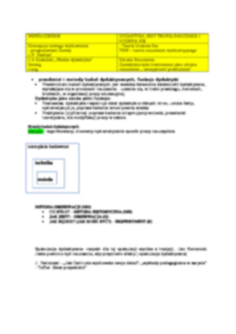 Dydaktyka jako nauka - omówienie  - strona 3