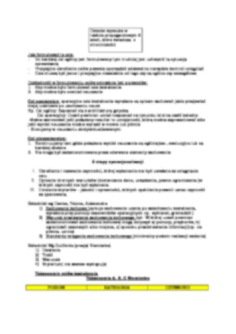 Różne ujęcia celów edukacji szkolnej - strona 2