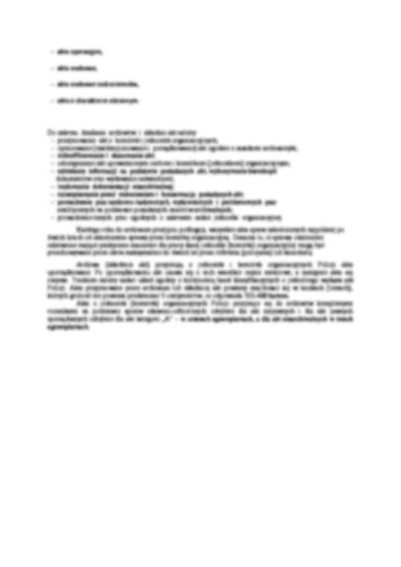 Podział dokumentacji na kategorie archiwalne - strona 2