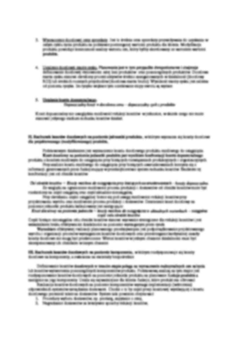 Rachunek kosztów docelowych (target costing) - strona 2