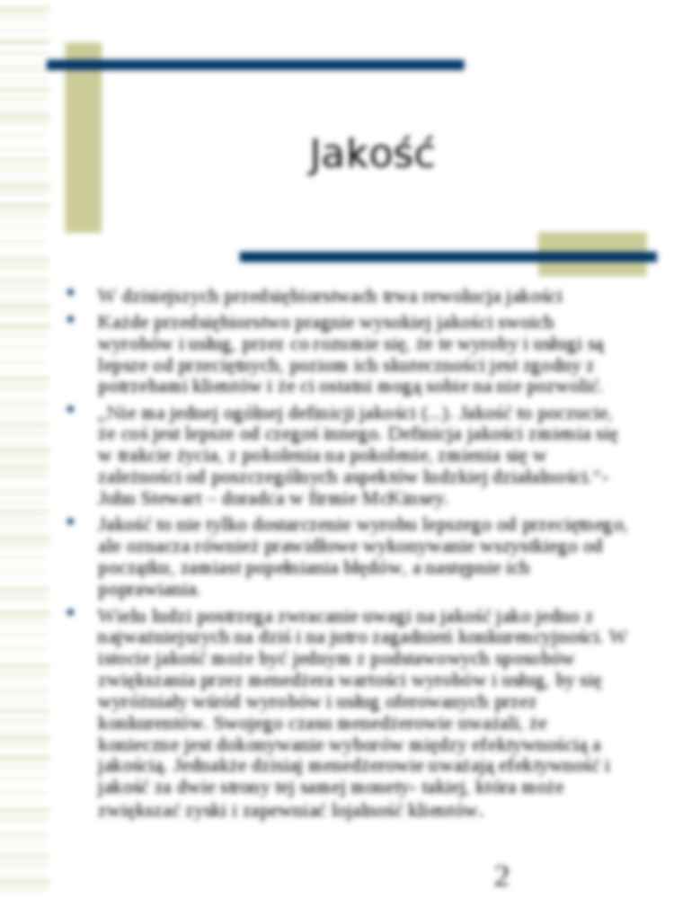 TQM- Total Quality Management- prezentacja - strona 2