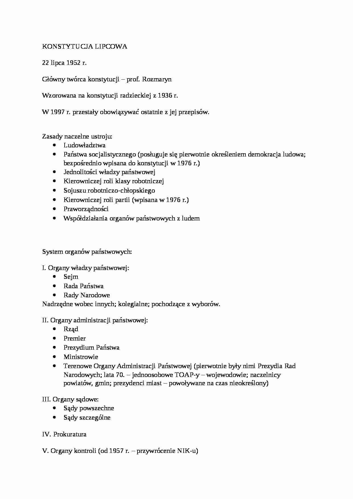 Prawo konstytucyjne - wykład 24 - strona 1