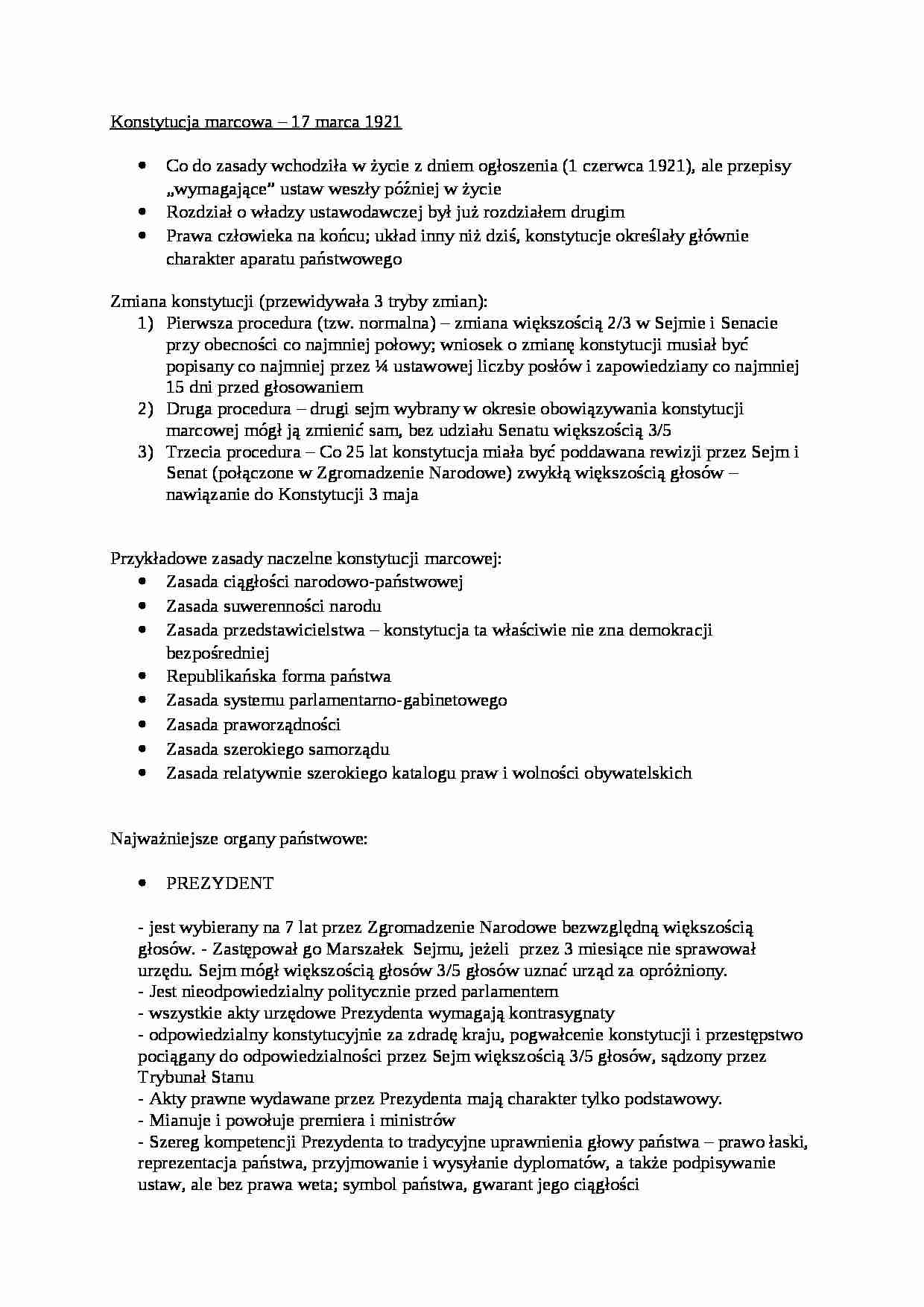 Prawo konstytucyjne - wykład 19 - strona 1