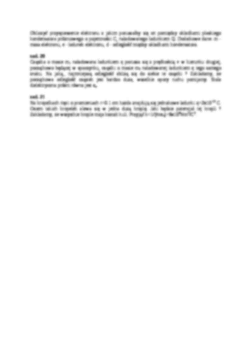 Elektrostatyka w fizyce - zadania - Opór ruchu - strona 3