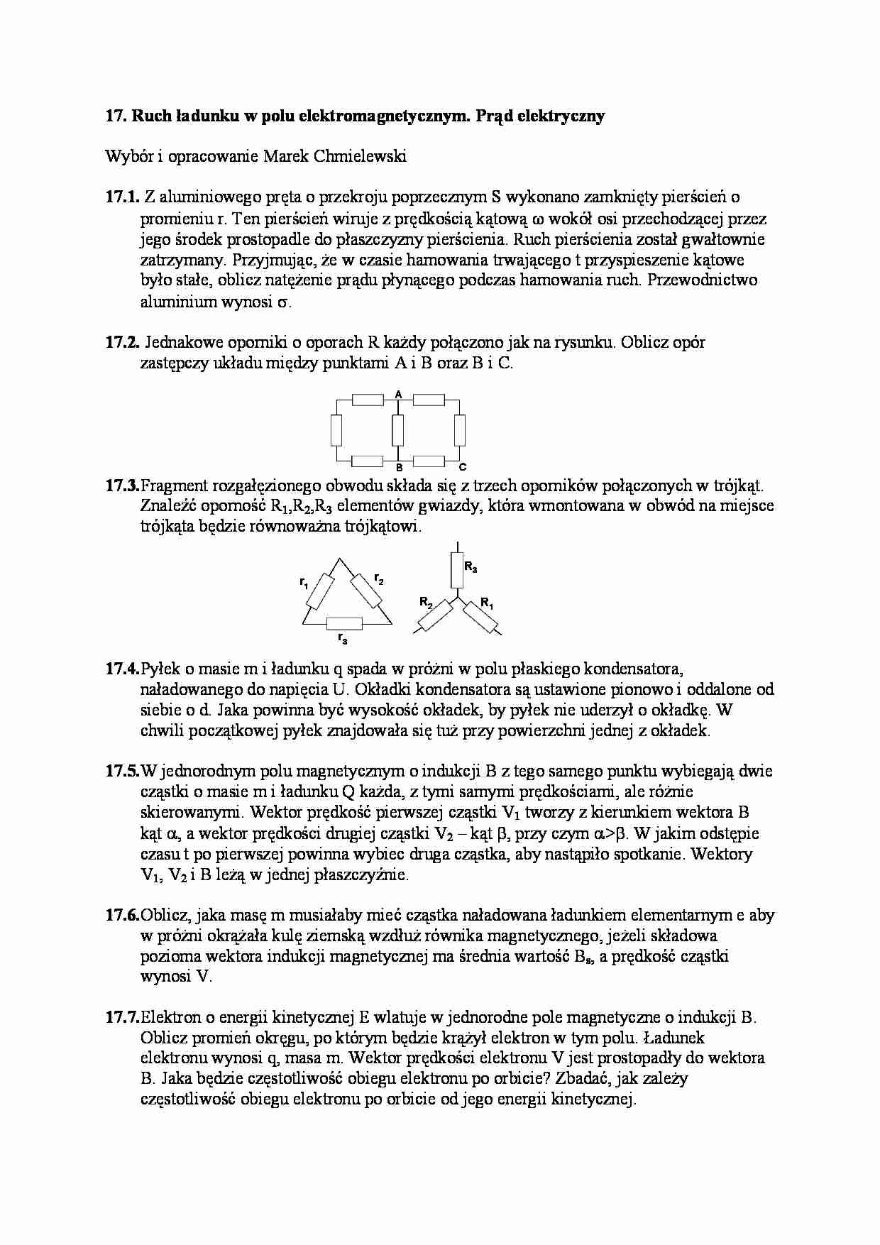 Ruch ladunku w polu elektromagnetycznym - strona 1