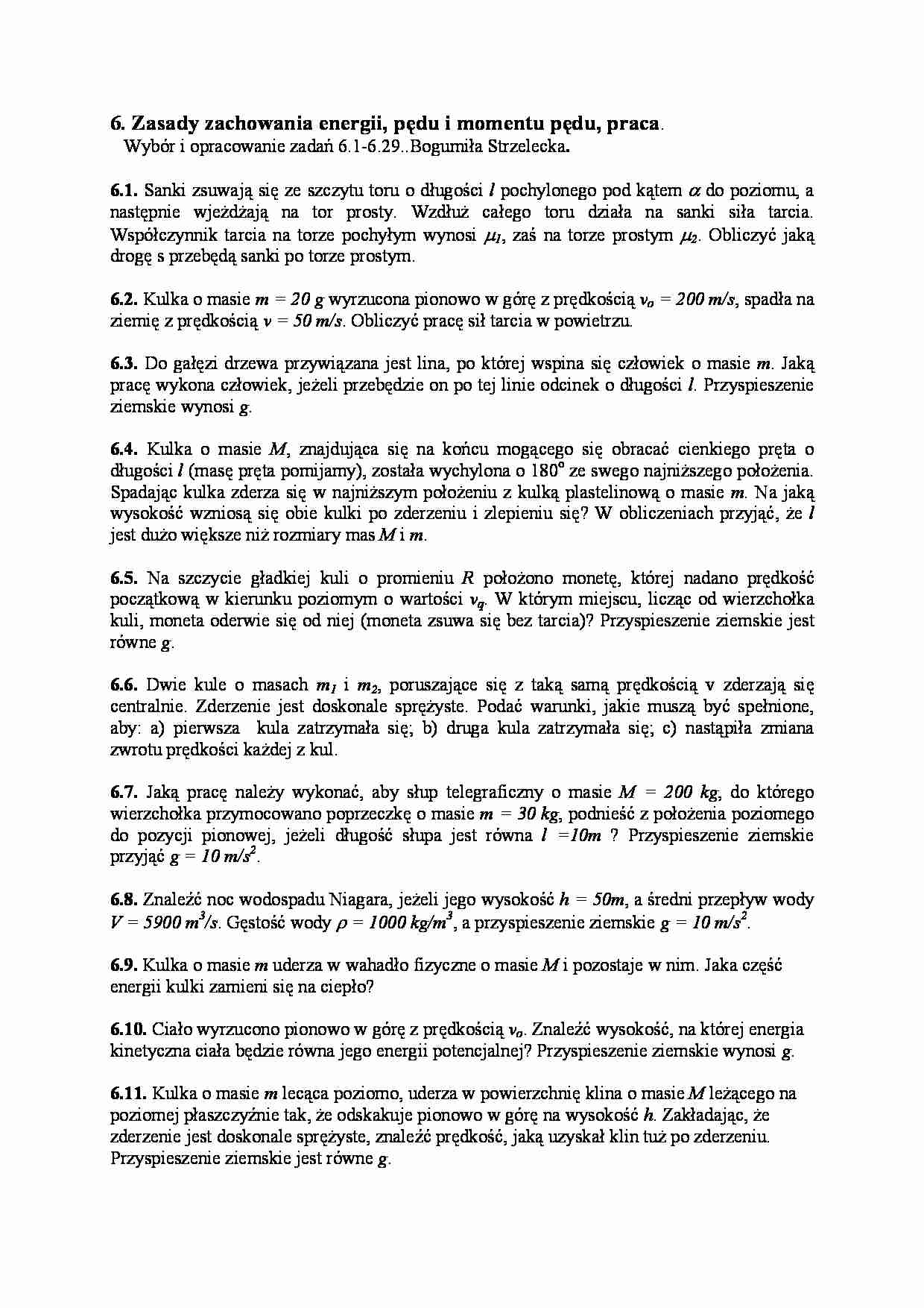 Fizyka - zasady zachowania - strona 1