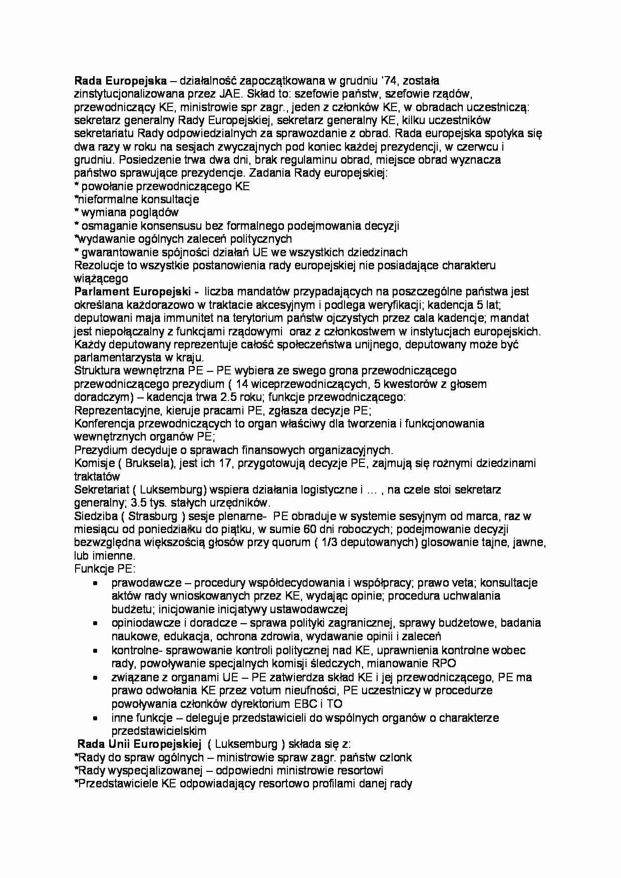 Instytucje UE - strona 1