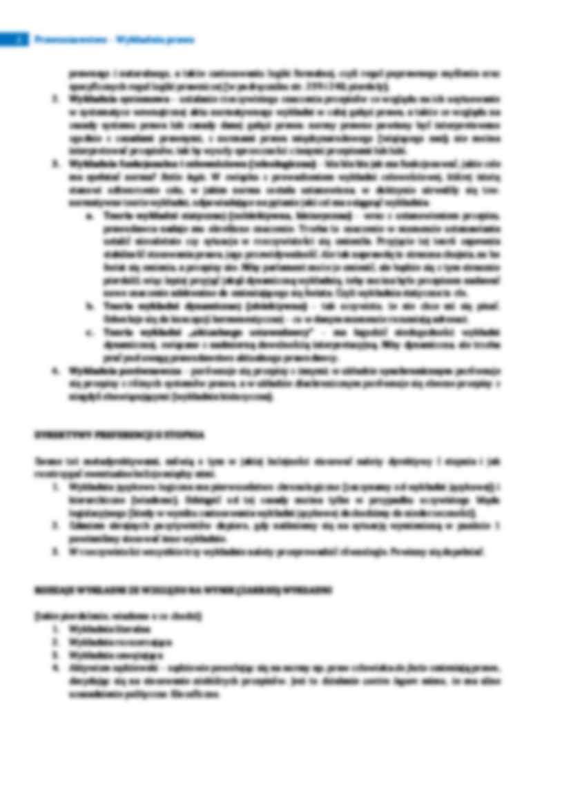 Cele i zakres wykładni - omówienie  - strona 2