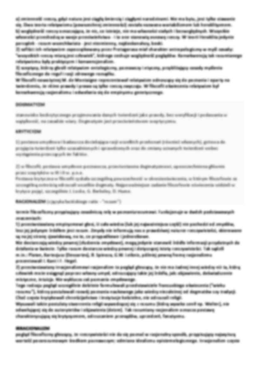 Historia filozofii - opracowanie definicji - strona 3