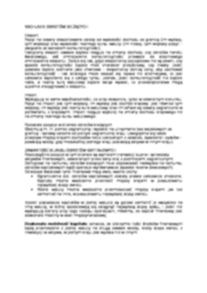  Makroekonomia gospodarki otwartej - omówienie  - strona 3