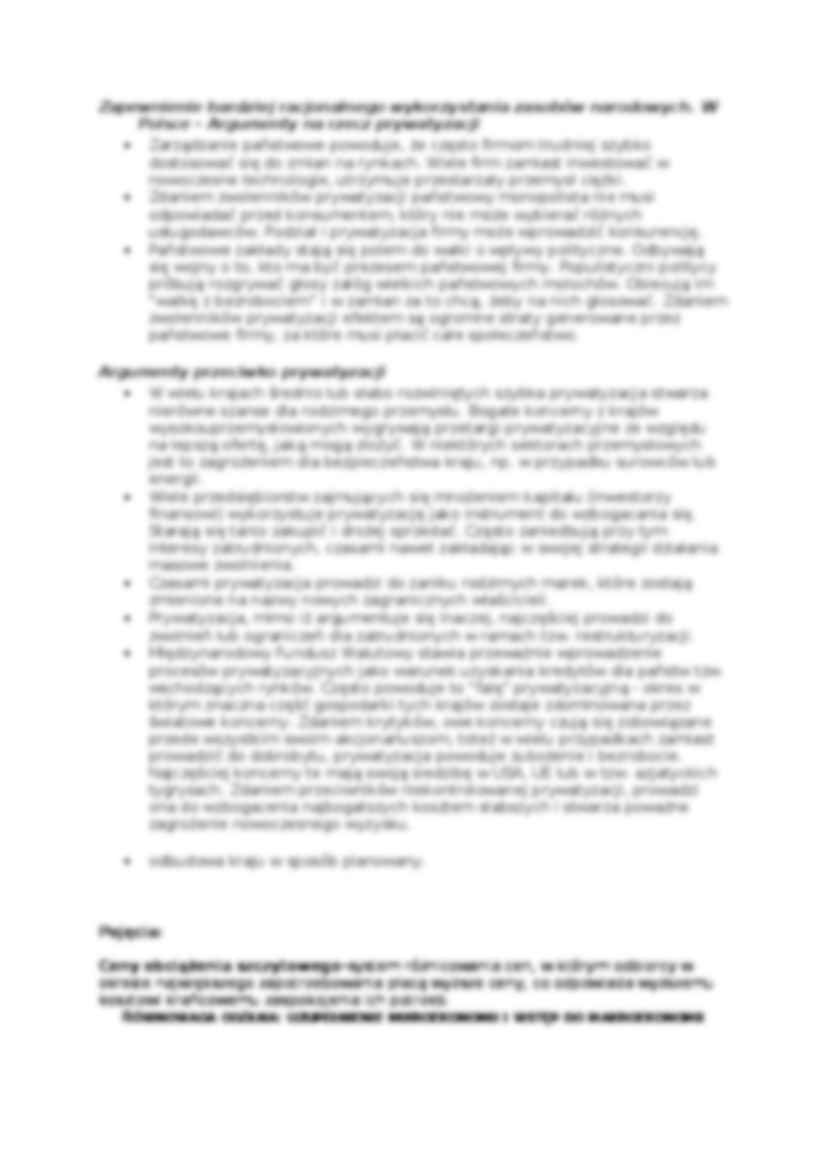  Nacjonalizacja i prywatyzacja - omówienie  - strona 2