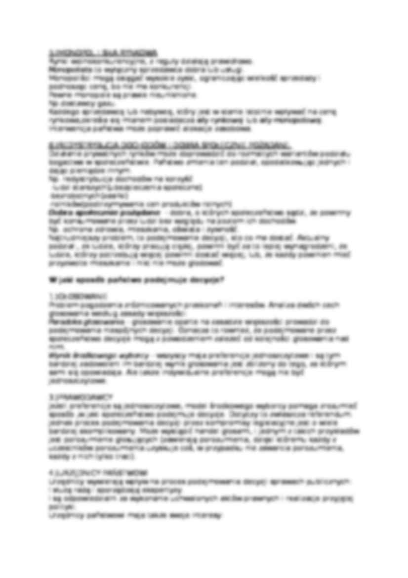 Państwo w gospodarce mieszanej - omówienie  - strona 3