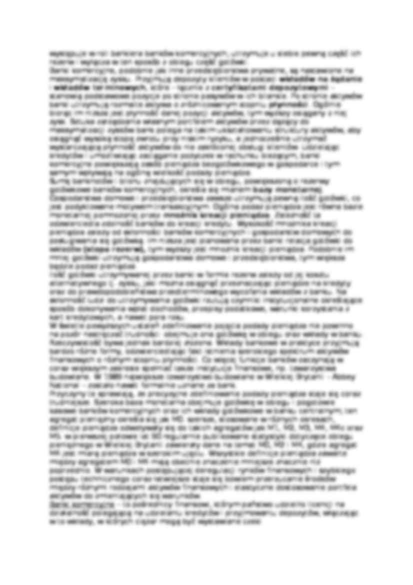  Pieniądz i współczesny system bankowy - omówienie  - strona 2