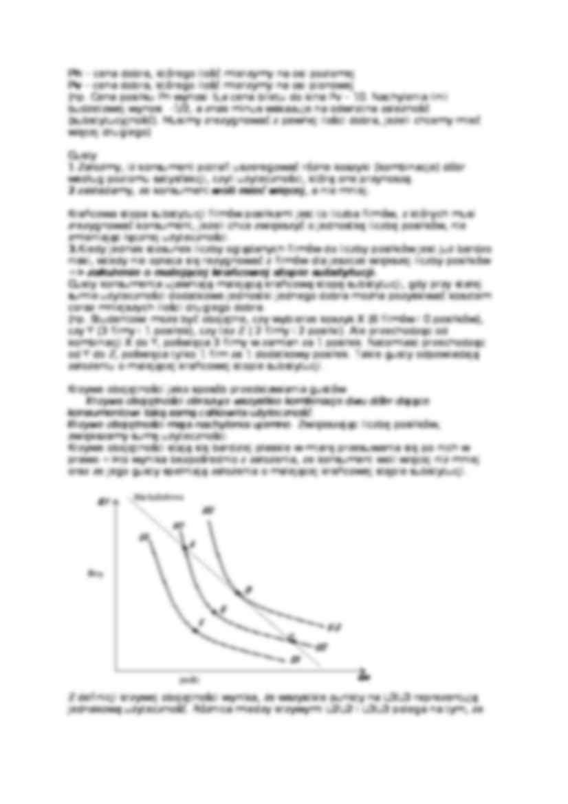 Teoria wyboru konsumenta - omówienie  - strona 2