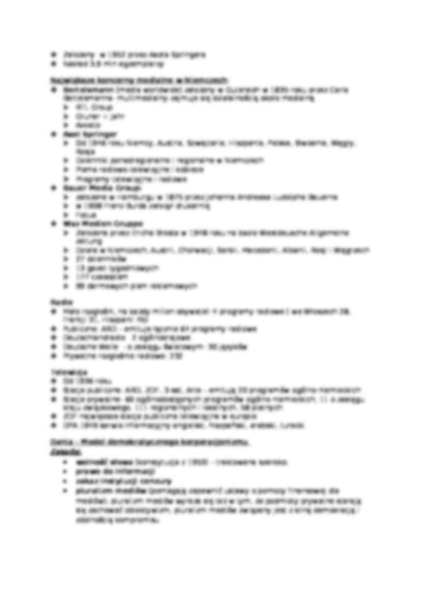 Systemy medialne w UE - Niemcy - omówienie  - strona 2