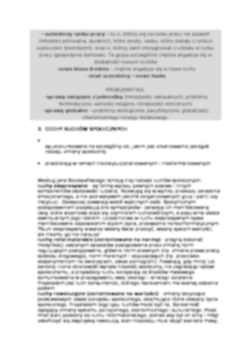 Współczesne ruchy społeczne - omówienie - strona 3