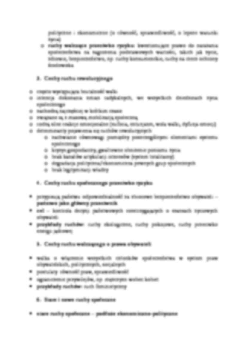  Ruchy społeczne  - omówienie  - strona 2