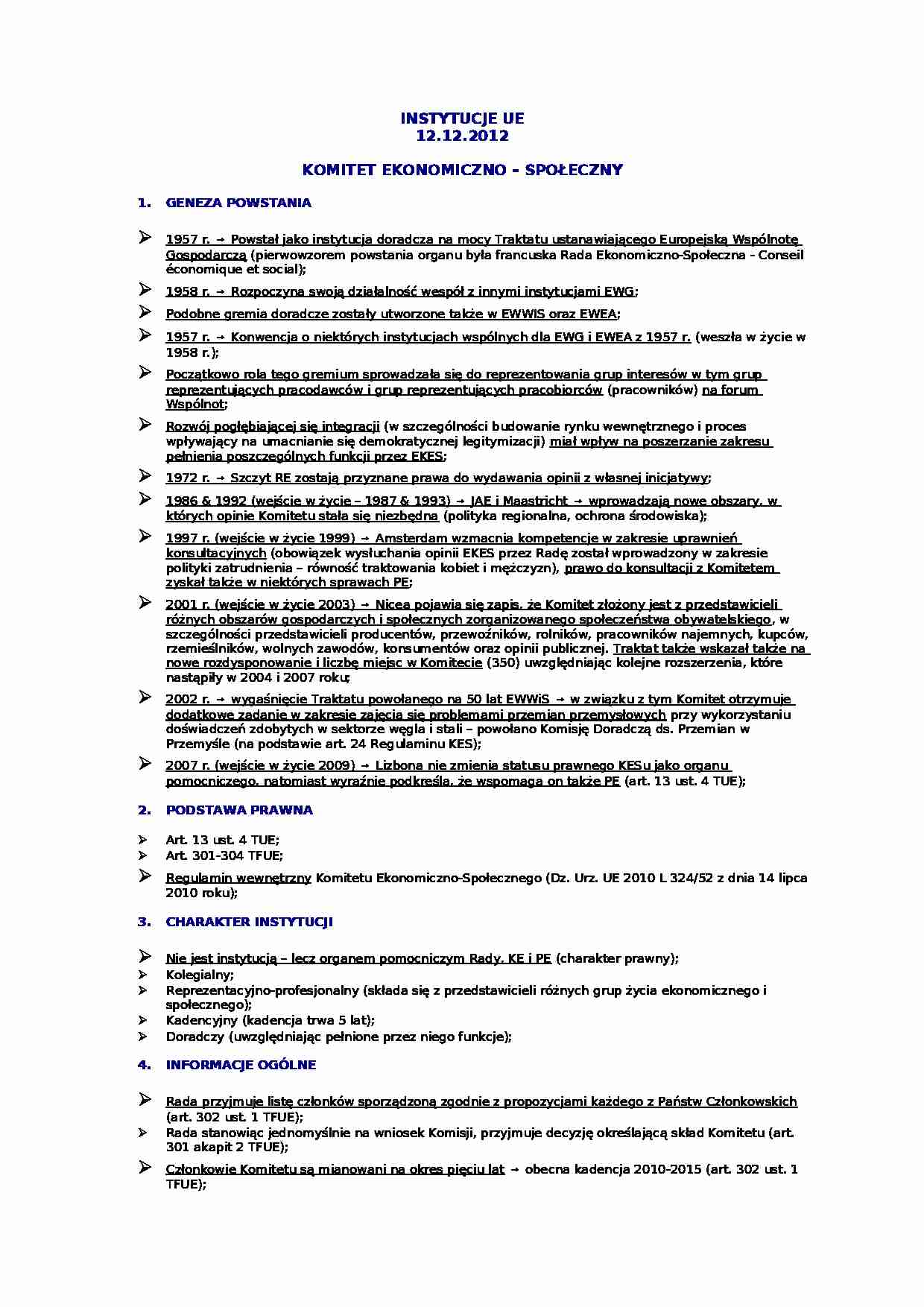  Komitet Ekonomiczno - Społeczny - strona 1