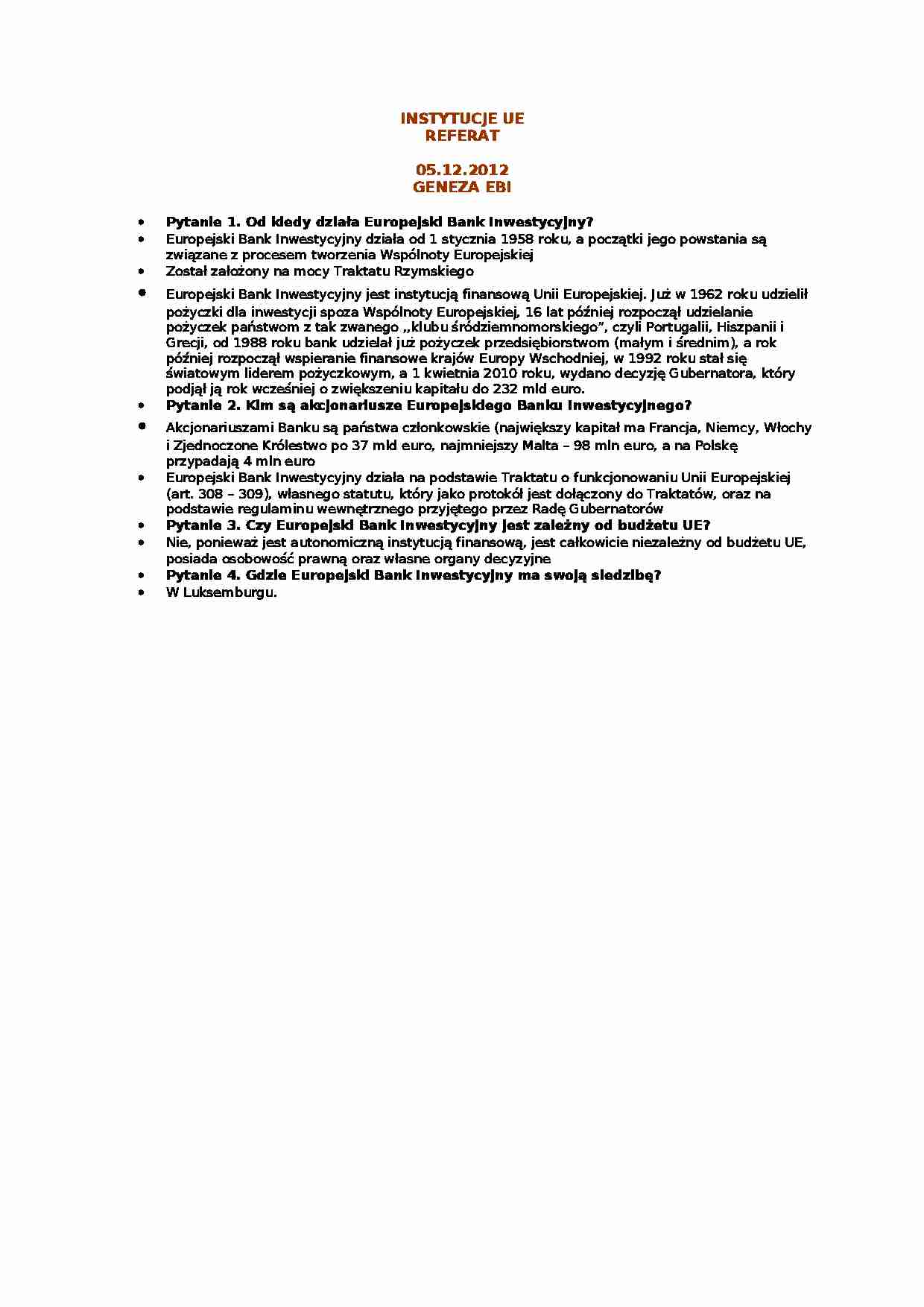 referat geneza EBI - strona 1