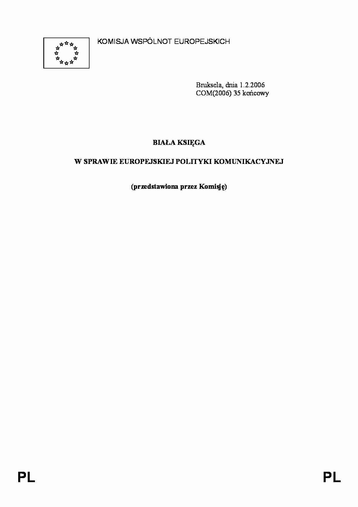 biała księga - omówienie - strona 1