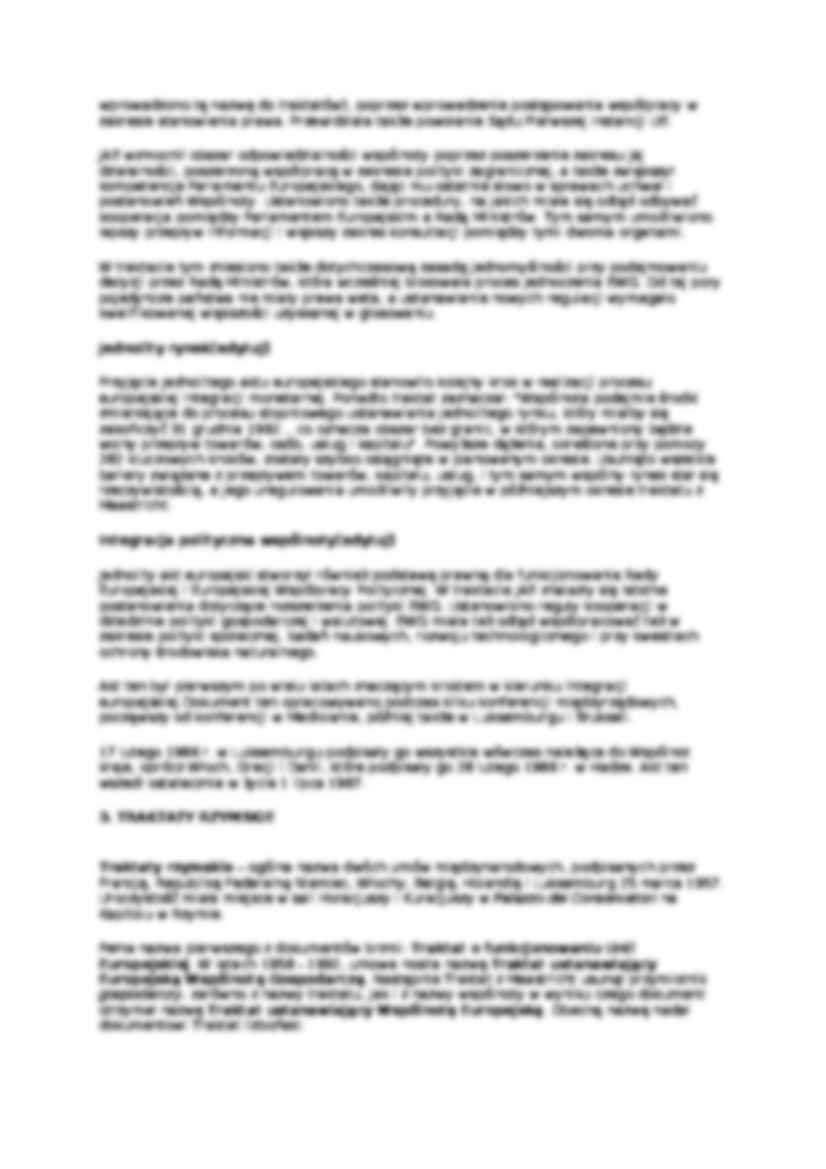 Traktat z Maastricht - omówienie  - strona 2