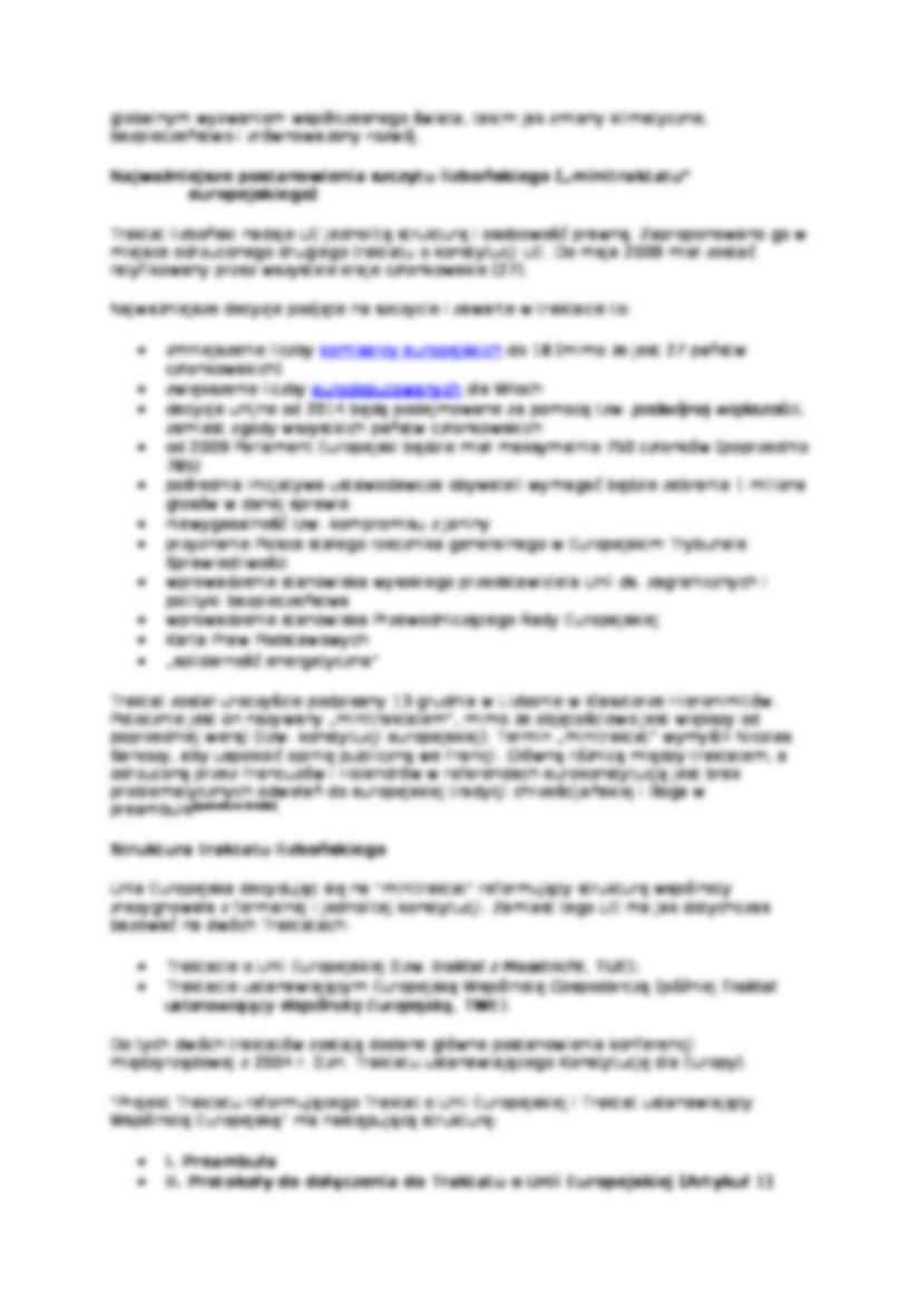 Procesy integracyjne w Europie - prace i dyskusje nad Traktatem Lizbońskim - strona 3