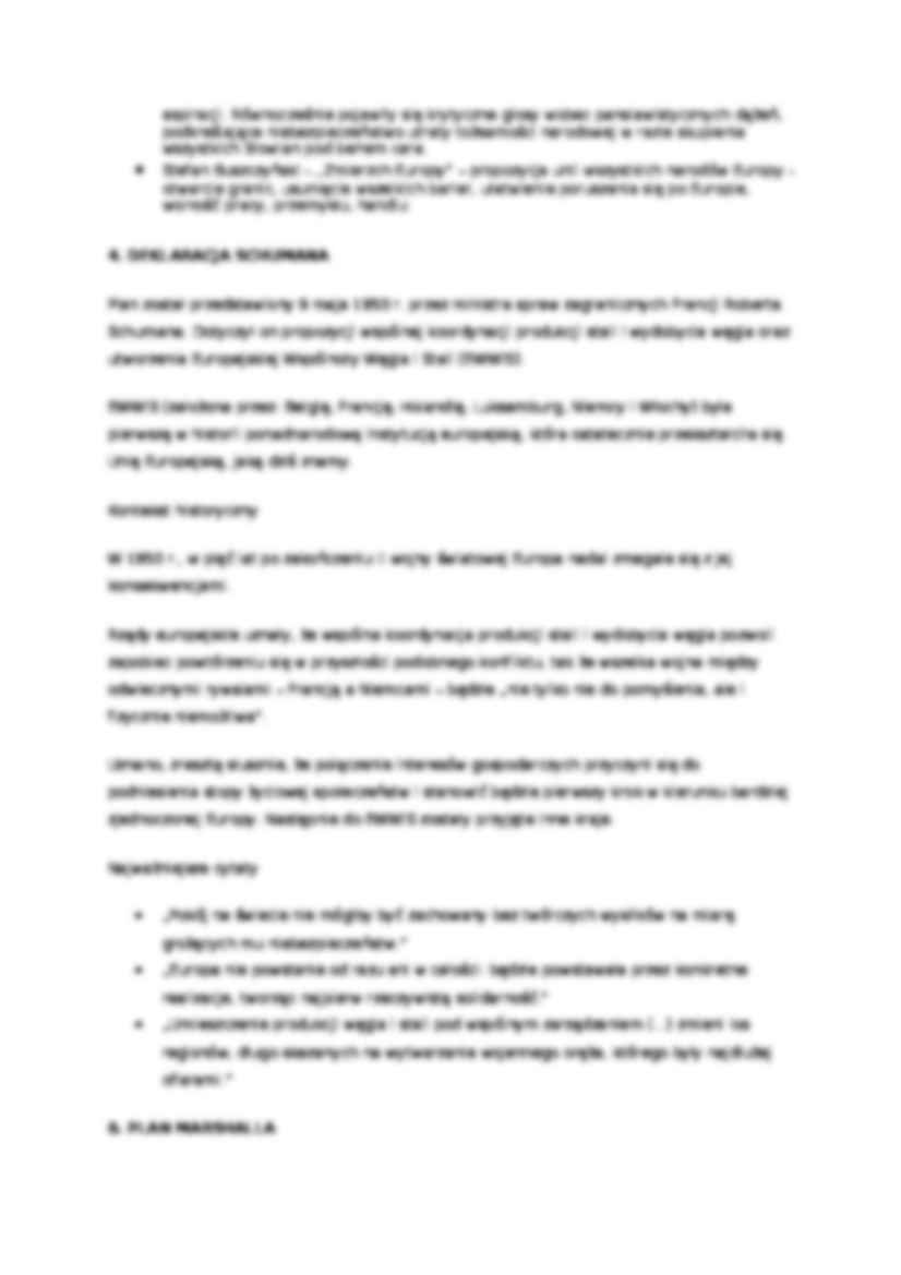  Procesy integracyjne w Europie- paneuropa - omówienie  - strona 2