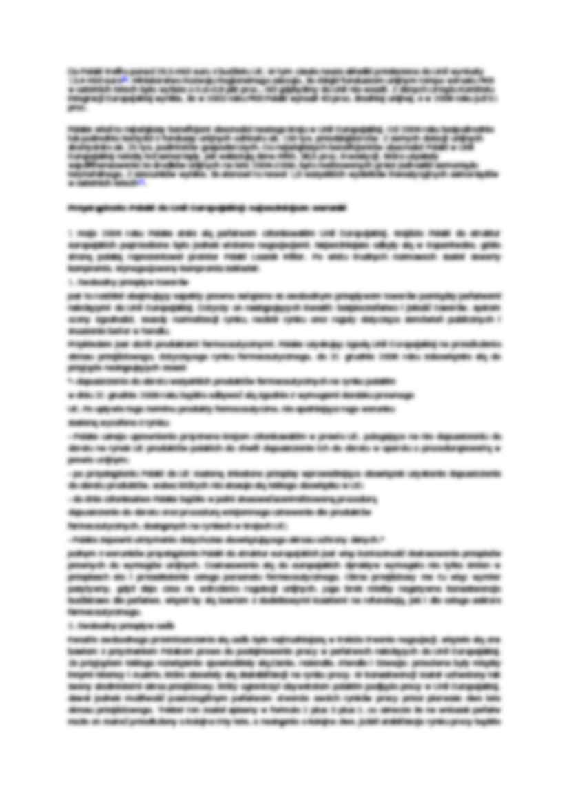 Polska w procesie integracji europejskiej - omówienie  - strona 3